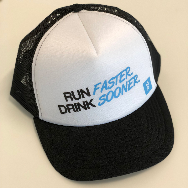 Casquette running et trail - run faster drink sooner