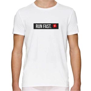 t-shirt running run fast homme